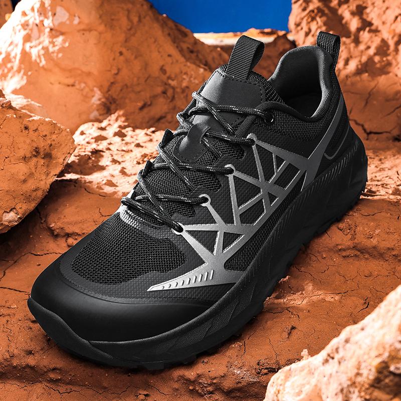 Wide Toe Box Men's Hiking Shoes Plus Size 39-48 Outdoor Sneakers Wear-resistant Anti-slip Trainers for Trekking Camping
