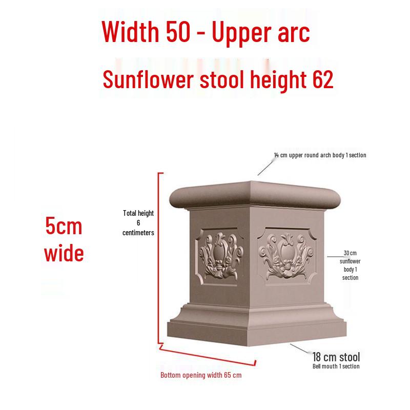European Villa Courtyard Roman Column Base for Exterior Wall Decoration