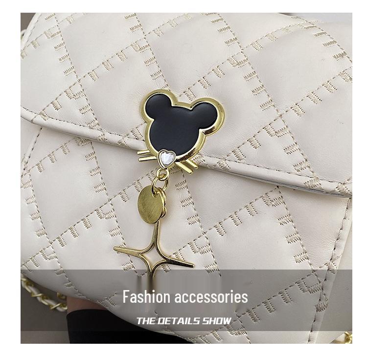 Damen Umhängetasche mit Diamantenmuster: 2025 Frühling/Herbst Achselkette Schultertasche Handtasche