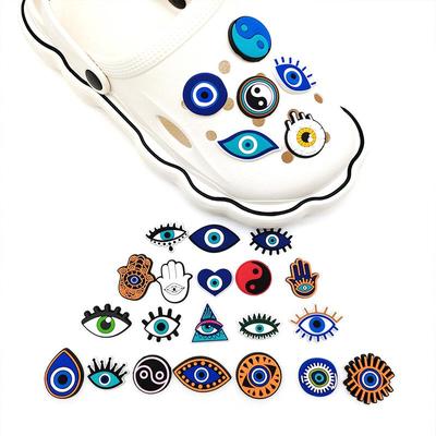 26Pcs Cool Eyes Series PVC Shoe Charms for Shoe Decoration