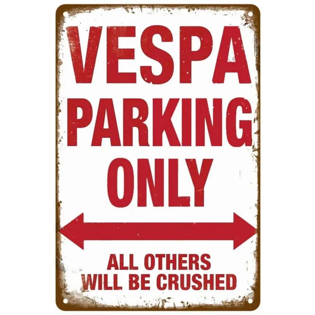 Metal Tin Signs Vespa Motorcycles Wall Decoration Plaque Vintage Art Poster Iron Painting for Man Cave Home Cafe Garden Club Bar