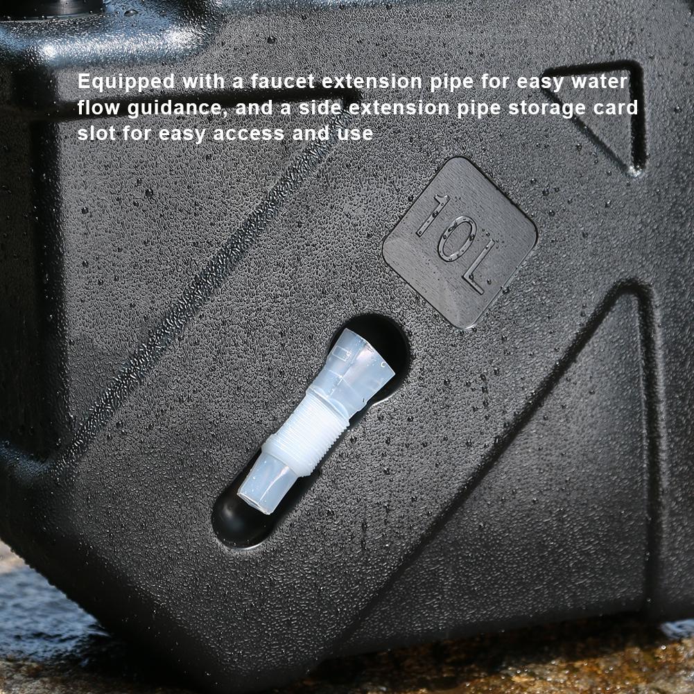 10L Drinking Water Bucket with Faucet Water Dispenser Carrier Large Capacity Water Storage Tank for Vehicle Car Camping