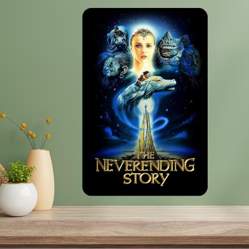 The Neverending Story Classic Movie Metal Poster Sign 20x30cm（7.8x11.8inch）
