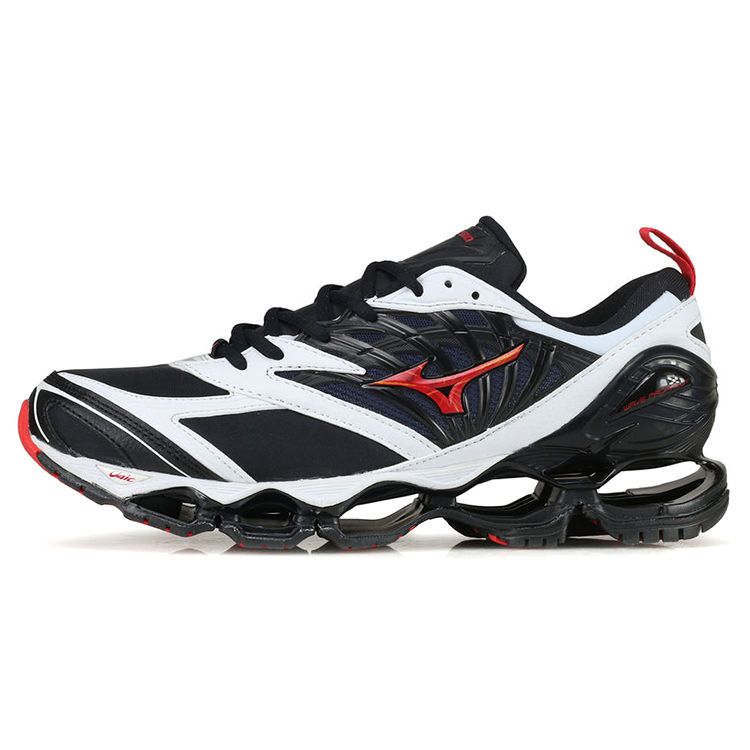 

Mizuno Wave Prophecy Icon Нескользящие Прочные Ретро Кроссовки для Бега Мужская Обувь Черно-Бело-Красная D1GA212209 39