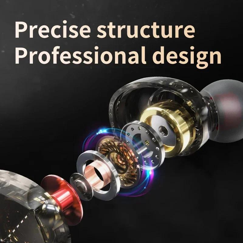 Original QKZ AK2 Wired Earphones Dynamic HIFI Bass In-ear Earbuds Music Headphone Sport Noise Cancelling Headset with Mic