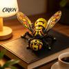 Precision 3D Printed Gift Articulated Bee Figure Toy, Keychain Ornament, Posable Mechanical Futuristic Home Decor Insect Figurine for Desktop