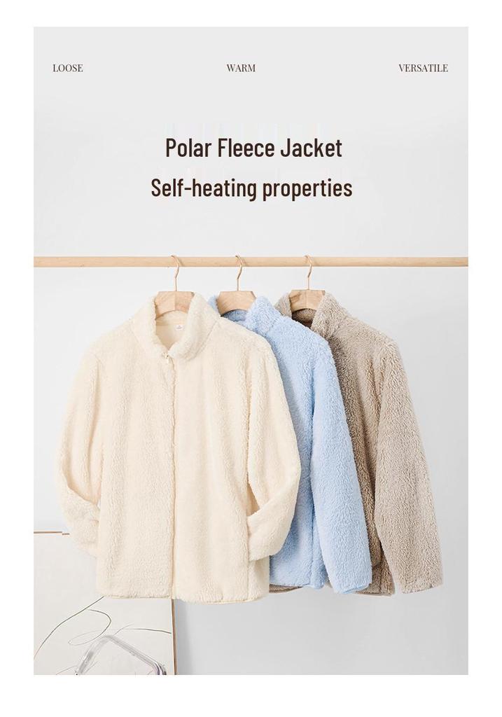 2026 Women's Korean Style Warm Stand Collar Fleece Fur Coat for Autumn/Winter