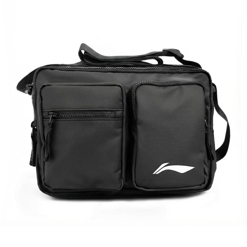 Li Ning Badminton Collection Polyester Shoulder Bag Unisex Black ABDV327-1