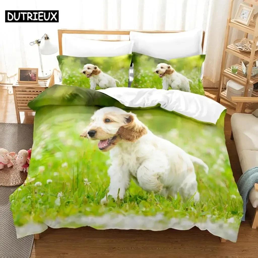 Kawai Kids Duvet Cover Set Double Bed 200X200 Queen Size Single Bedding Sets Dogs King Full Twin 3D Quilt Case Linen Pillowcase