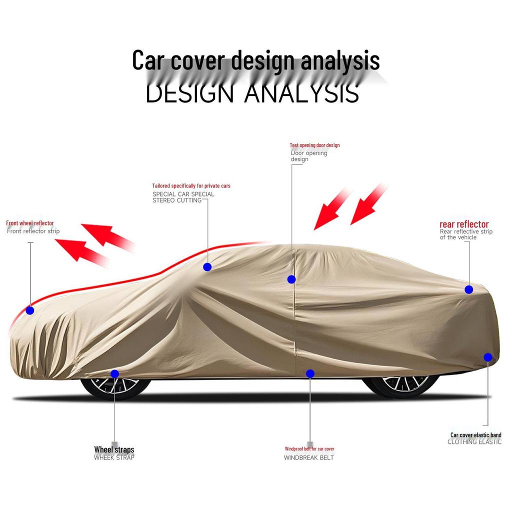 Thickened All-Weather Car Cover: Rainproof, Hailproof, Dustproof, Sun Protection
