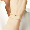 14k Diamond Essential Bezel Bracelet (14k Gold) #LCB03