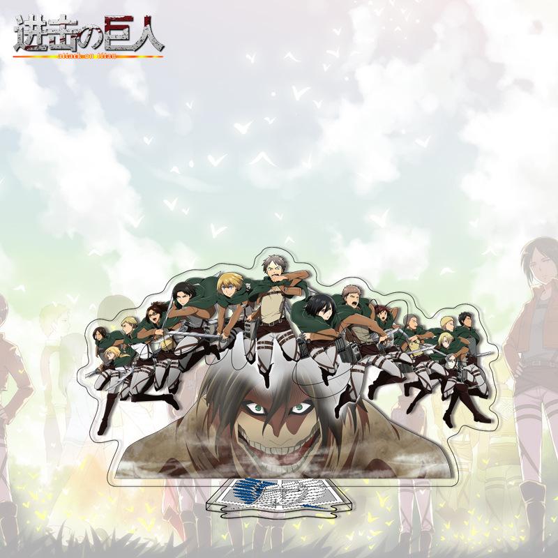 Attack on Titan Acrylic Stand Anime Large Stand Cartoon Cute Character Figure Display Stand Anime Merchandise Collectible Gift