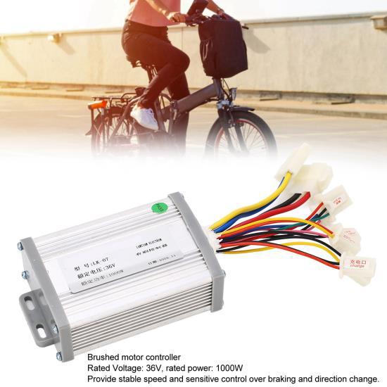 36V 1000W Brushed Controller and Foot Throttle Pedal Assembly Electric Bicycle Tricycle Scooter Speed Control Conversion Kit 