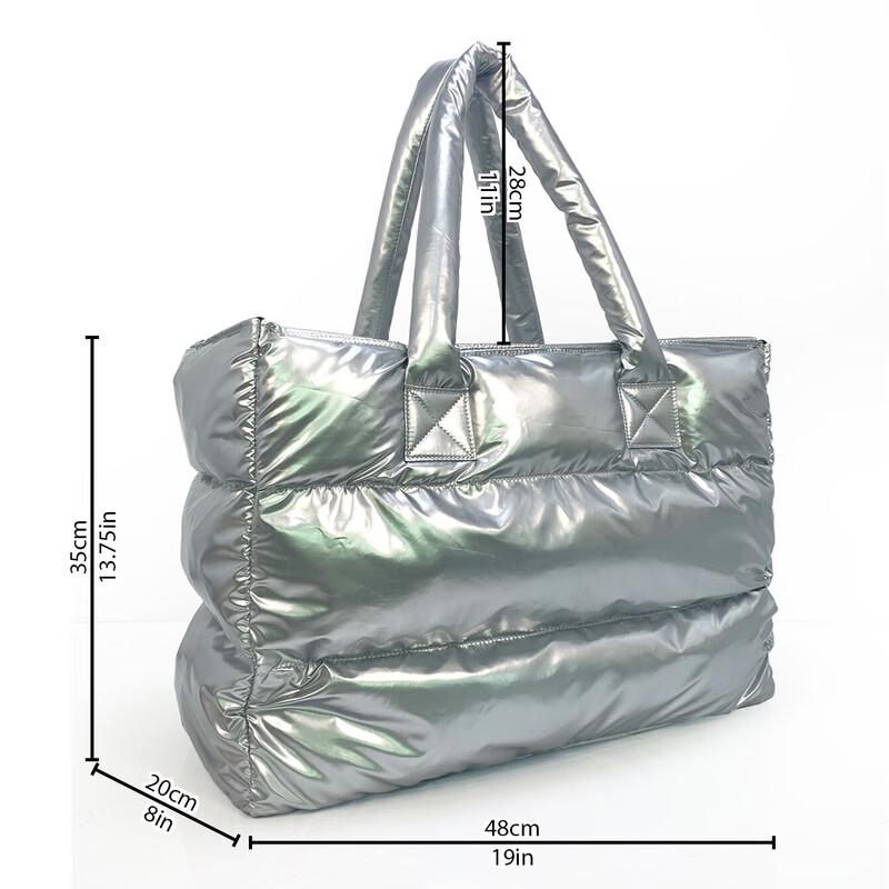 Tuoluman Women's Soft Puffer Tote Bag