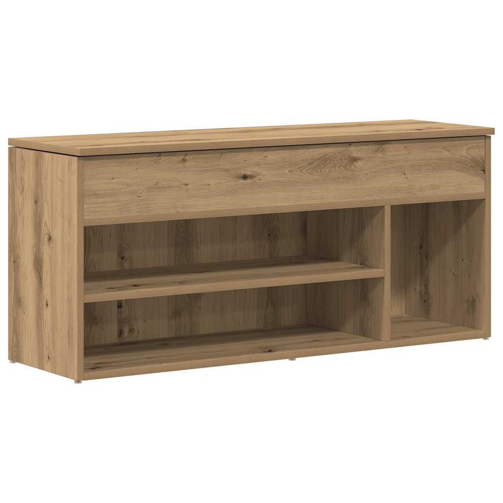 Shoe Bench Artisan Oak 102 x 30.5 x 45 cm Engineered Wood
