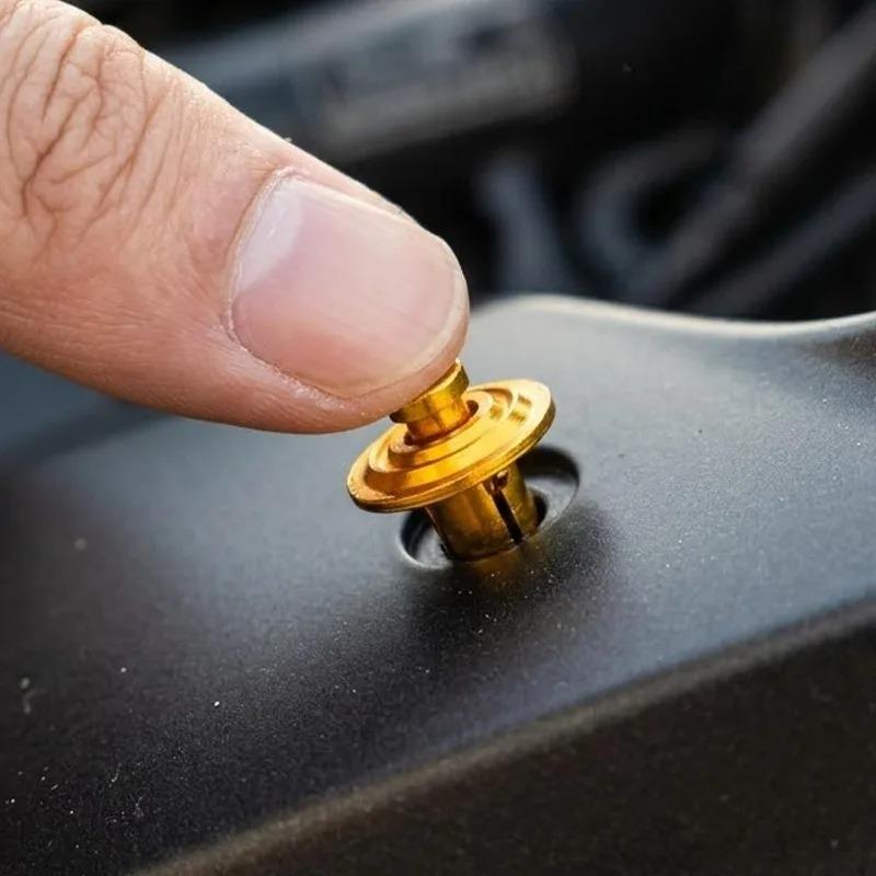 Motorrad Aluminiumlegierung Schraubclip 6mm Spreizclip Dekorative Karosseriemodifikation und Ersatzclip Schraubmuttern