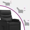 Massage Recliner Chair Black Faux Leather
