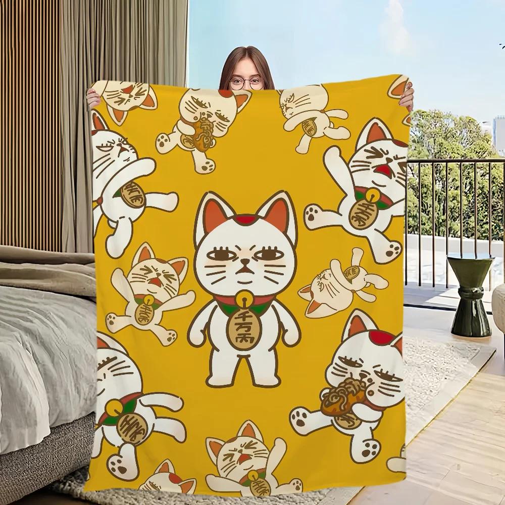 Cozy Warm Soft Plush Throw Blanket for Sofa Living Room Office Bedroom Cartoon Travel Anime TTurbo Granny Flannel Gift