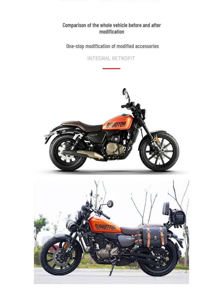 QJ Flash 250 Crash Bar & Rear Rack Kit: Protection Bar, Backrest, Side Bag Accessories