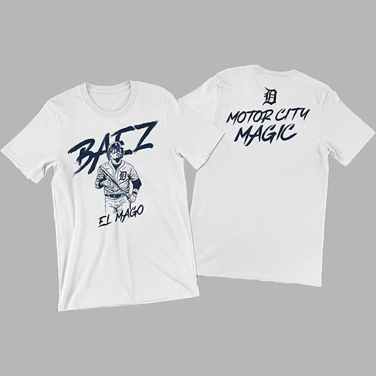 Tigers Baez El Mago Motor City Magic T-Shirt Unisex T-Shirt XL