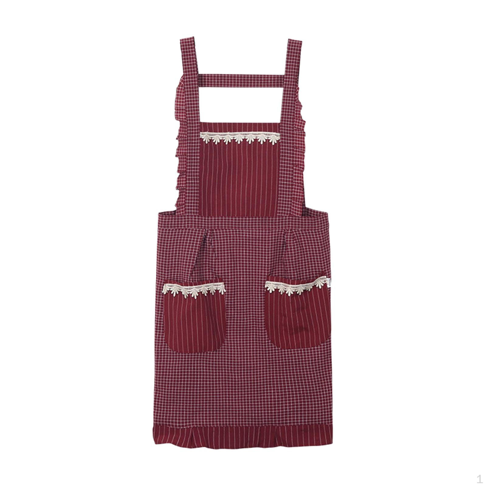 Kitchen Apron with Pockets Barista for Restaurant Farmhouse Home