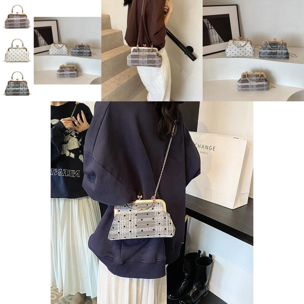 Modische Retro-Stil Damen PU-Leder Handtasche Klassisches Muschelschalen-Form Design