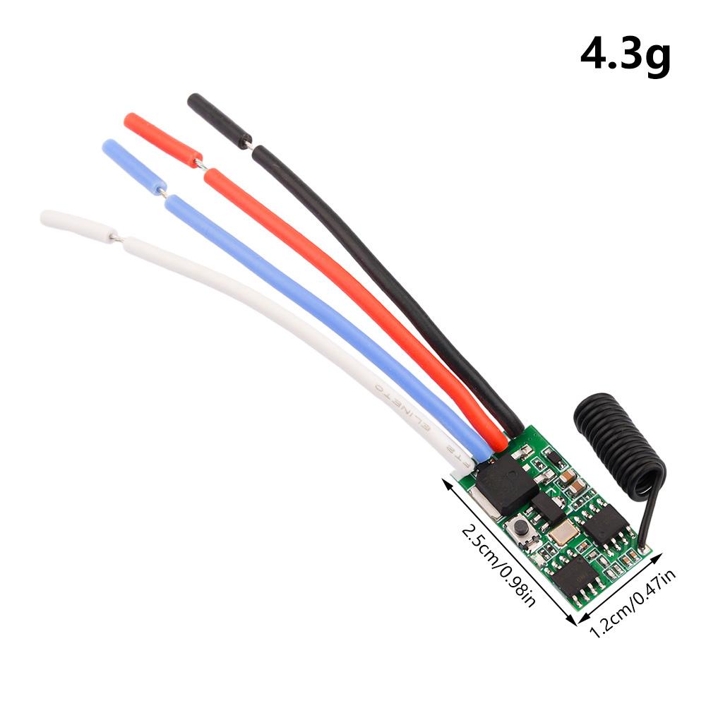 433MHz Wireless Remote Control DC Motor Speed Controller 3.7V-24V 5A PWM Speed Regulation Dimming Module for LED Lights Motor