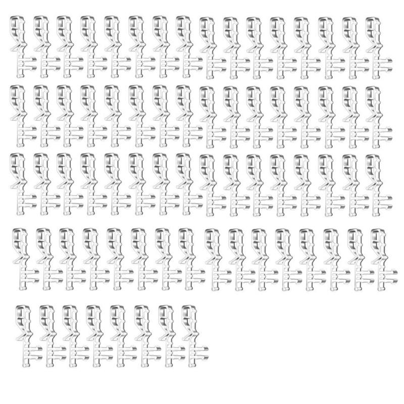 2.5Inch Valance Clips Window Blind Clips Clear Valance Retainer Clips Hiddens Valance Clips for Horizontal Blind
