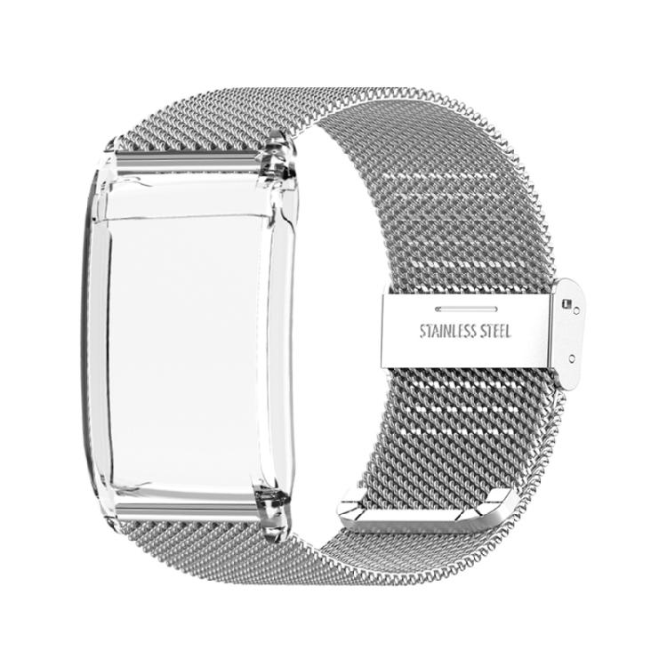 

Quick Detach Sporty Metal Straps Washable Bracelets Belt For 4.0 Fitness Device Wristband Easy Releases Mechanism срібний