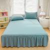 Ruffled Bed Skirt King Size Bed Skirt with Platform Queen Size Wrinkle-Free Fade Resistant Bed Skirt for Bedroom Hotel Women Men