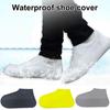 2Pcs Shoe Covers Waterproof Rainproof Non-slip Wear-resistant Reusable Sneakers Protector Elastic Silicone Outdoor Rainy Days Rain Boot Covers