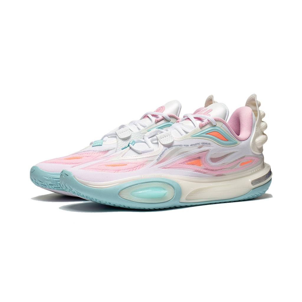 Li-Ning Wade All City 11 V2 Family Love Men Sneakers Pink White Blue ABAT053-7