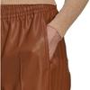 adidas Originals Trefoil Solid Logo Print Snap Button Straight Leg Track Pants Women Bottoms Brown II6098