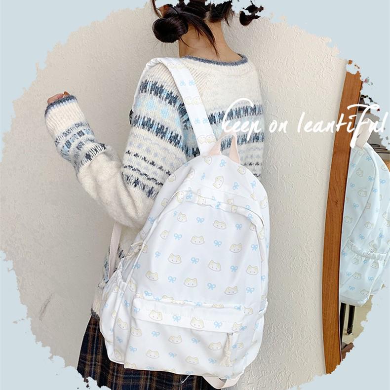 2025 Koreanischer College-Stil Große Kapazität Niedlich Leichter Rucksack für Reisen