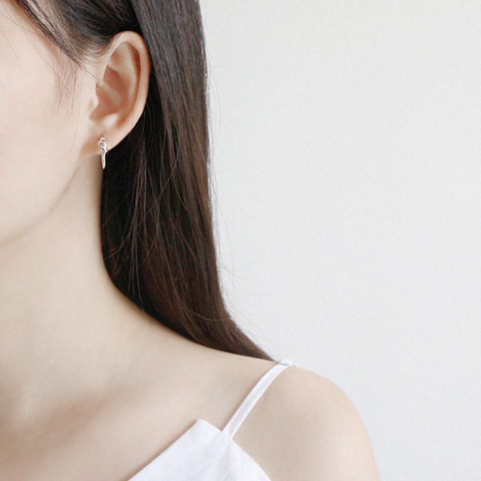knot hoop earrings 925 sterling silver gold plated  fashion huggie earrings for women