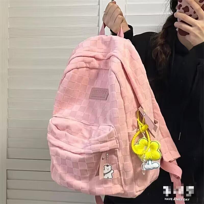 Miflame Women s Plaid Backpack One Size