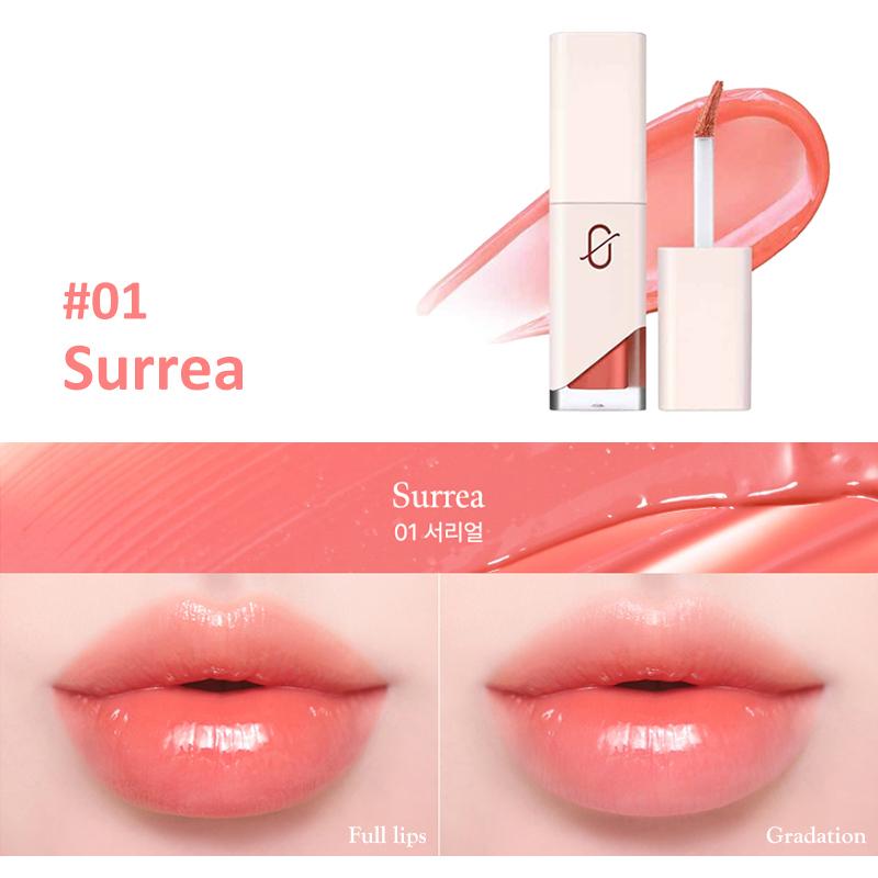 CORALHAZE Mood Glow Tint 4,5 г, #Water_Glow #Daily_Lip #Syrup_Tint #Dewy, Макияж, Корейская косметика, Kbeauty, образец 01 Surreal