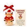 Christmas Pocket Hug Gift Mini Buffalo Pocket Hug Token with Heartwarming Cards Emotional Support Gifts for Friends Family