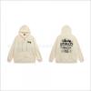 Hooded Zip-Up Sweatshirt Men Women Letter Print Loose Fit Casual Streetwear