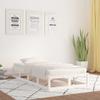 Solid Wood Bed White 90 x 200 cm