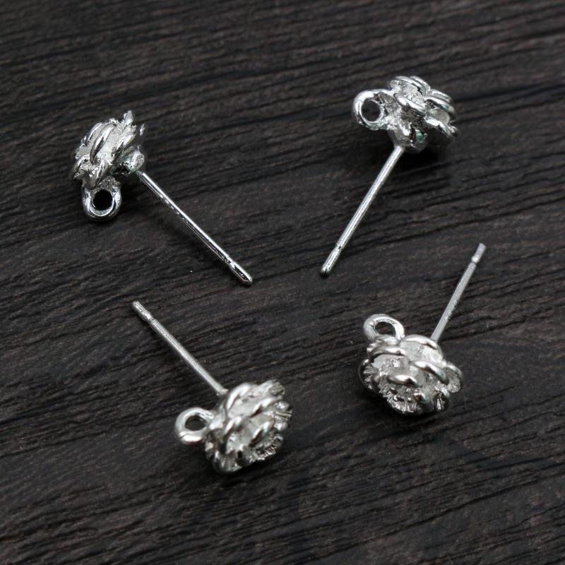 

10pcs ( 5pairs) 9*6mm Gold Bright Silver Plated Ear Hooks Earring Wires for Handmade Women Fashion Jewelry Earrings серебряный