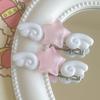 2Pcs Girl Hairpins Sparkling Ice Glitter Design Stars Angel Wings Decor Decorative Bang Hair Clips Hair Accessories