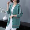 Bovenkleding Cardigan Dames Middellange Lengte Lente Herfst Grote Maat Los Gebreid Trui Jas Verdikken Gebreide Kleding Jas