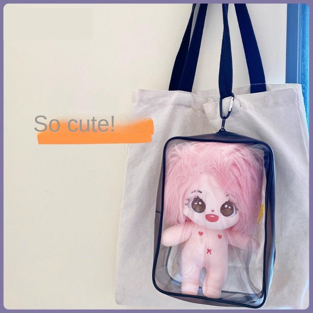 PVC Dustproof Bag Clear Transparent Doll Storage Box Portable Plush Dolls Bag  Outdoor
