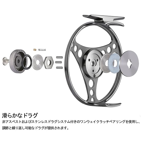 Goture Fly Reel, Interchangeable Left/Right Retrieve, Ultra-Lightweight ABS, 9/10, Entry-Level/Begin