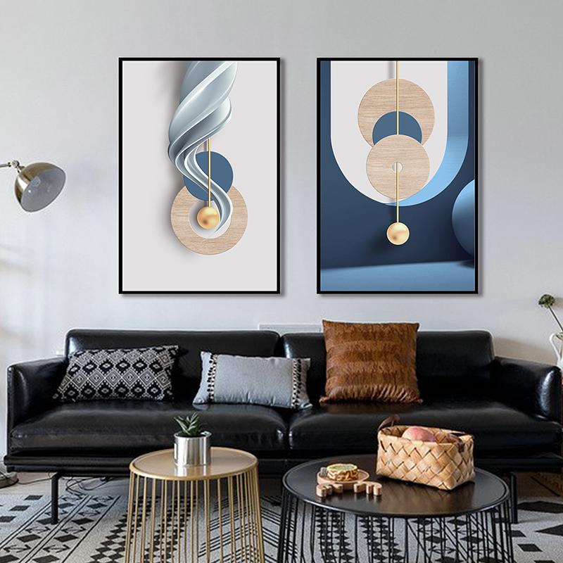 New Art Cloth Geometric Abstract Strange Irregular Artwork Decorative Painting Home Wall Decoration Hanging Painting Canvas Painting Wall Art Picture