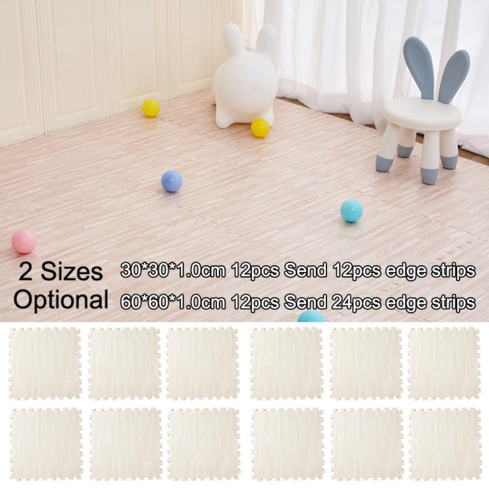 12pcs Comfortable 30/60cm Baby Play Mat EVA Foam Baby Mats Children Exercise Carpet Home Living Room