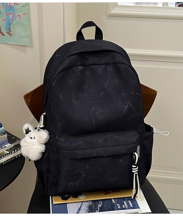 School bag summer new Mori high-value college student school bag fresh tie-dye versatile backpack casual simple shoulder bag