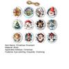 Christmas Wooden Ornaments Cute Snowman Santa Reindeer Penguin Christmas Tree Ornament for Xmas Home Holiday Party Supplies