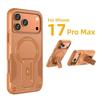 17ProMax Rugged Strong Magnetic Holder Phone Case for Iphone 17 Pro Max Cover for Iphone17 Pro 17Pro Wireless Charging Cover